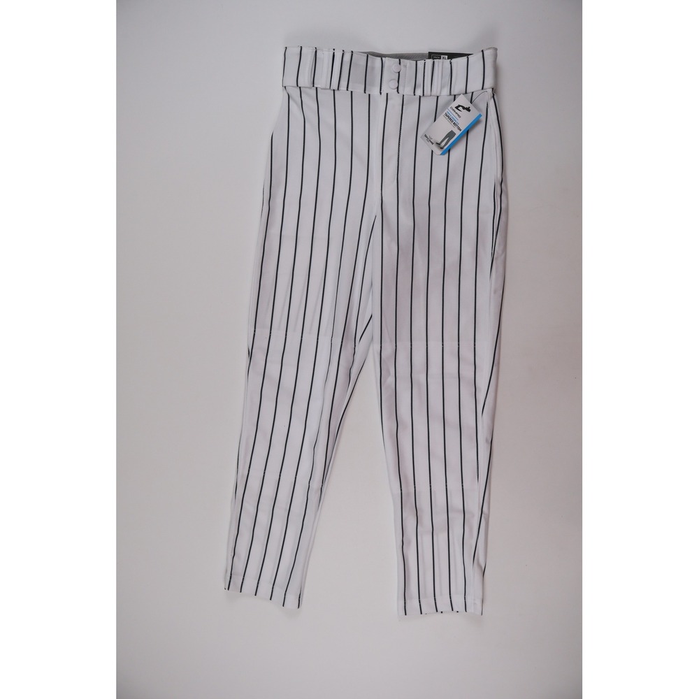 Champro Baseball Pants Youth XL White Navy Pinstripe Tapered NWT